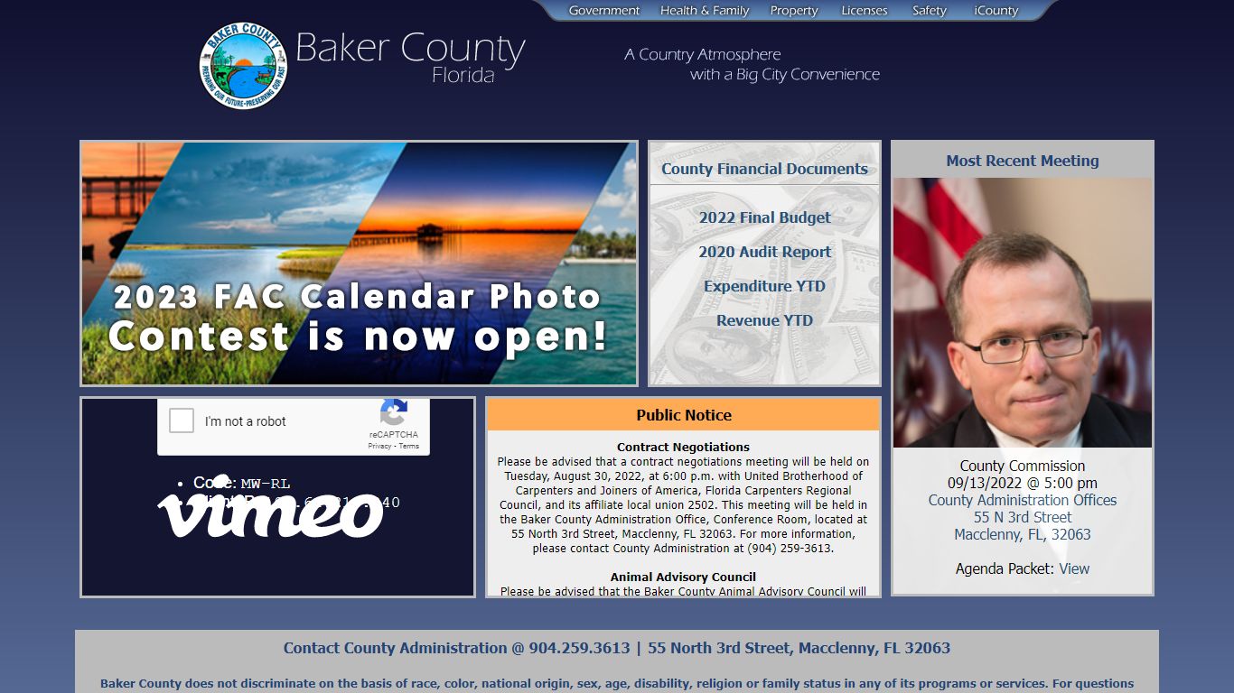 Welcome to Baker County, Florida